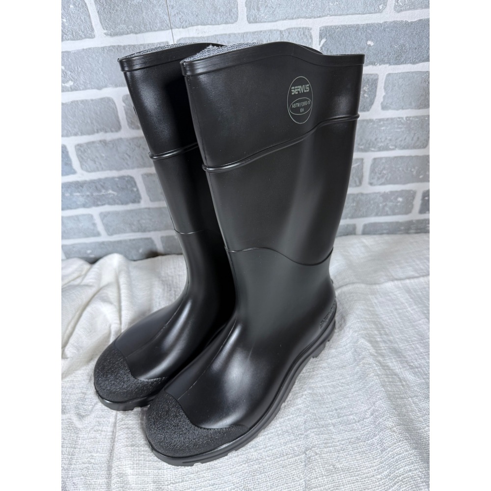 Servus 18822 Mens Black PVC Waterproof Knee High Work Boots EH Rated‎ Size 11 - Picture 3 of 7